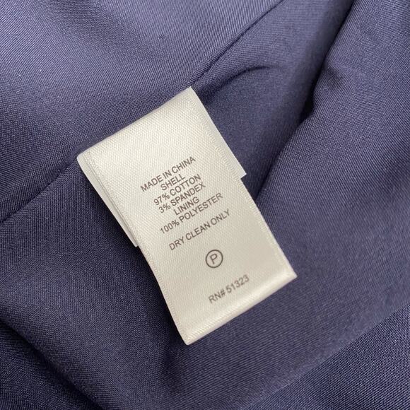 1. State | Blue & Orange Ruched Sleeve Open Front Blazer - Picture 5 of 5